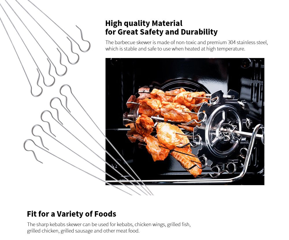 Creative Stainless Steel 304 Rotating Skewers Cage