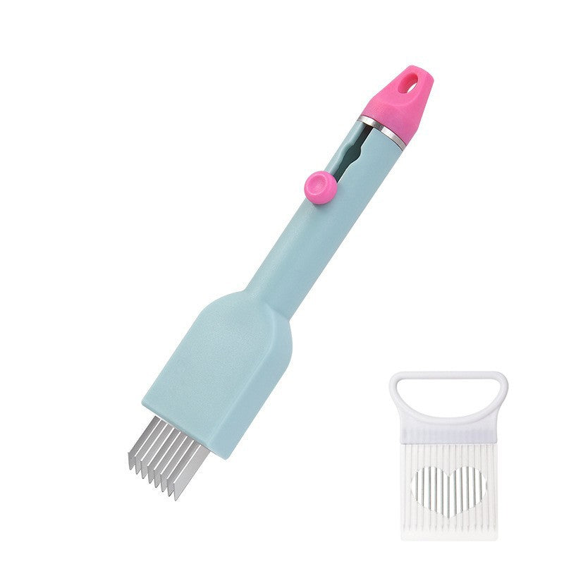 Kitchen Onion Garlic Cutter Cut Onions Slicer Shredder Garlic Crusher