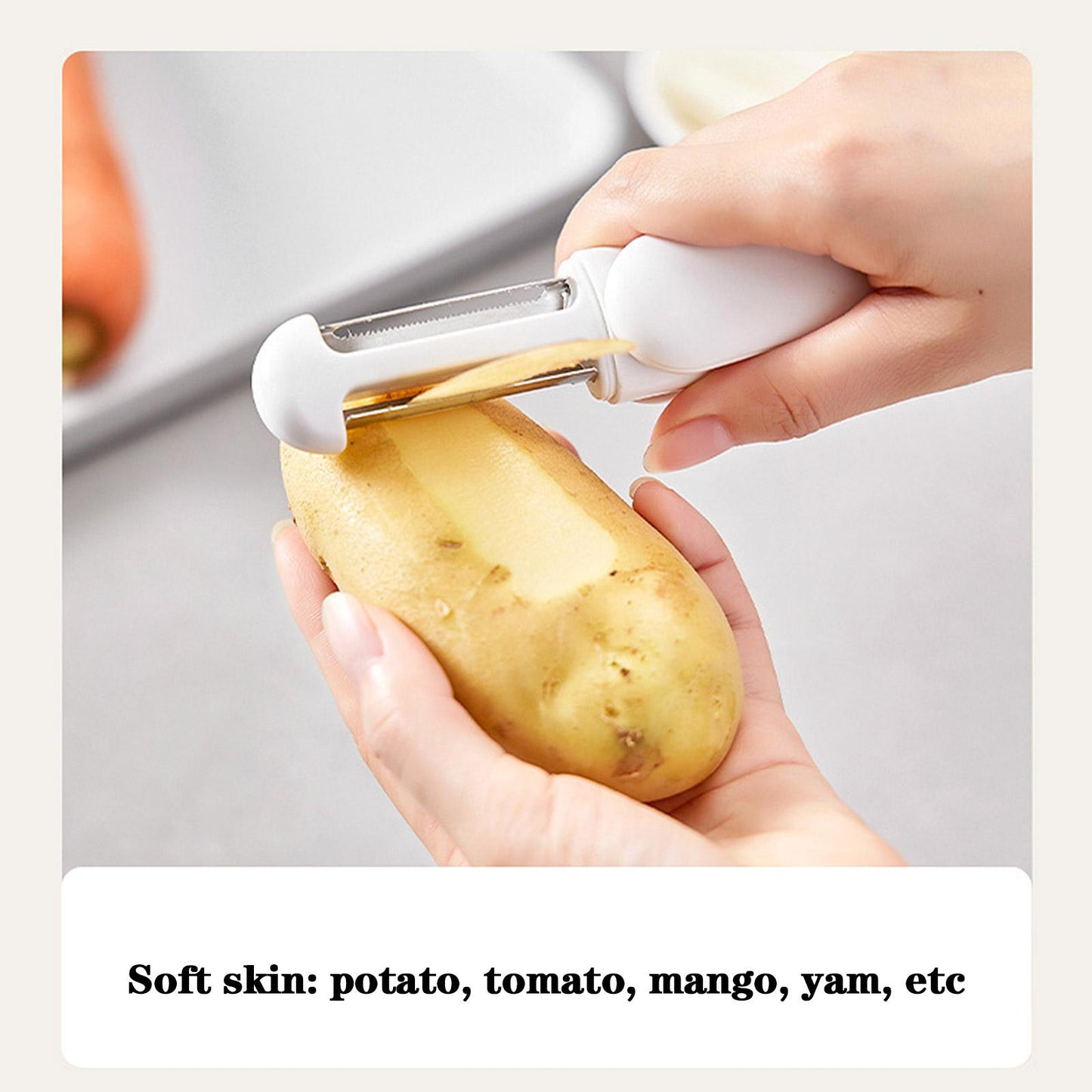 360 Rotating Stainless Steel Peeler 3 In 1 Multifunctional Rotary