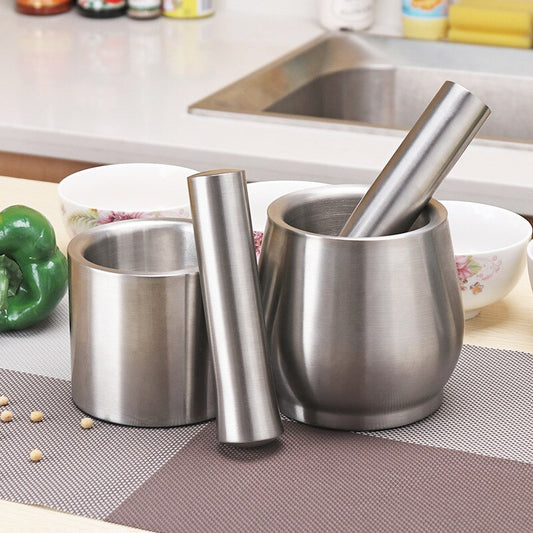 Kitchen 304 stainless steel garlic masher grinder