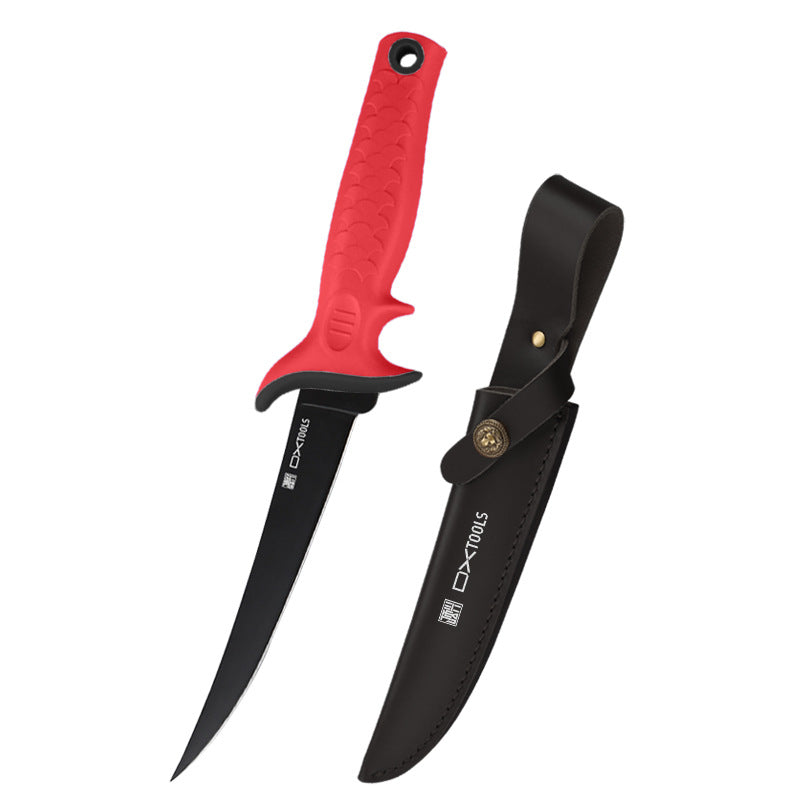 Golf Fishing Knife With Leather Handle