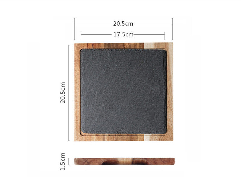 Rectangular Sushi Pastry Dessert Western Steak Plate