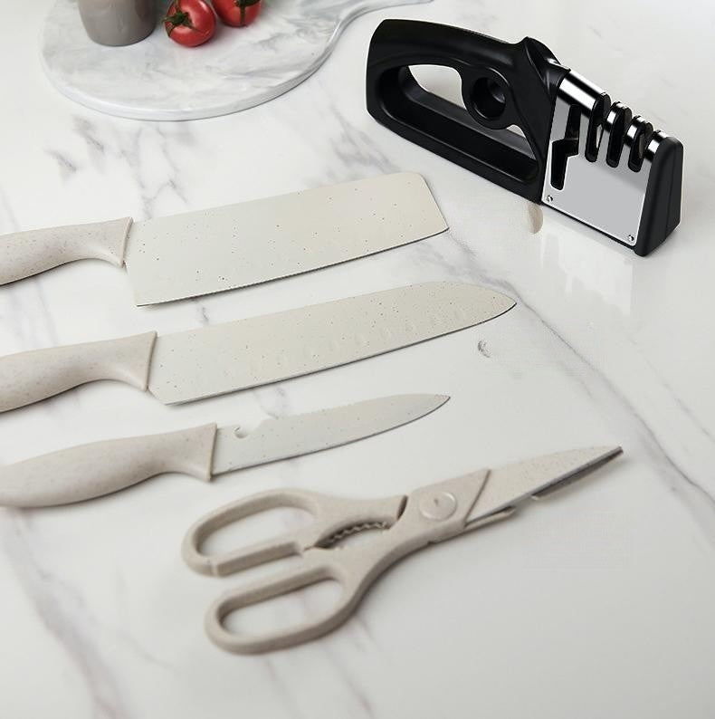 Four-in-one Kitchen Knife Sharpening Stick Fixed Angle Sharpener