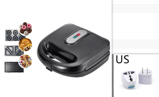6-in-1 Waffle Maker EU Plug Sandwich Maker Grill Breakfast Maker