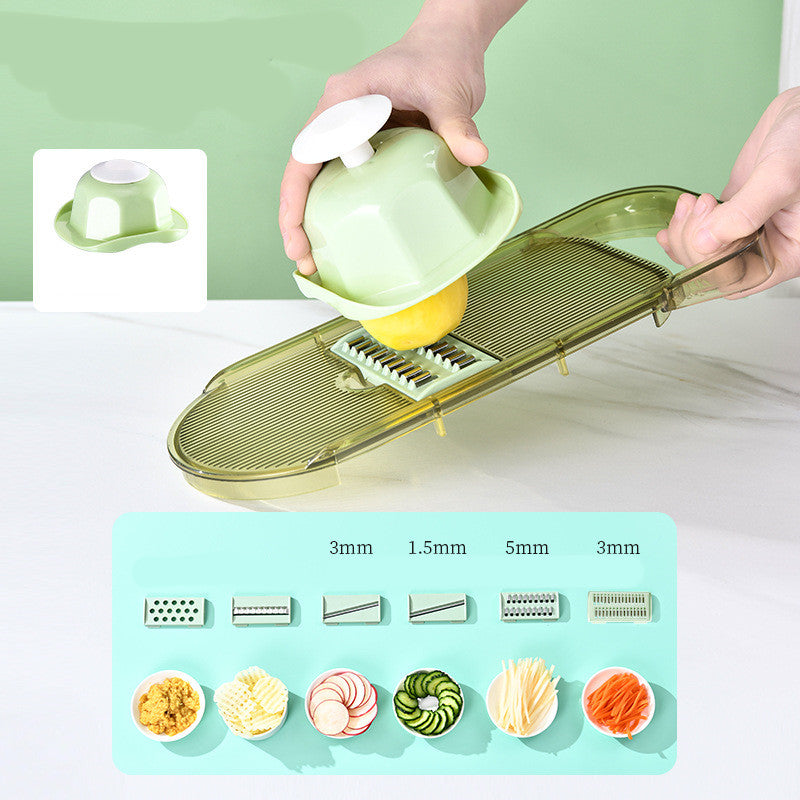 Multifunction Transparent Vegetable Cutter Steel Blade Potato Slicer