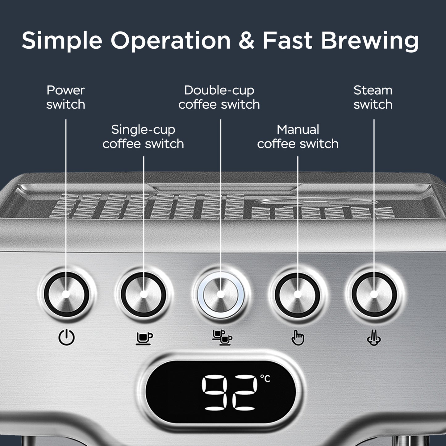 Bar Espresso Machine With Milk Frother