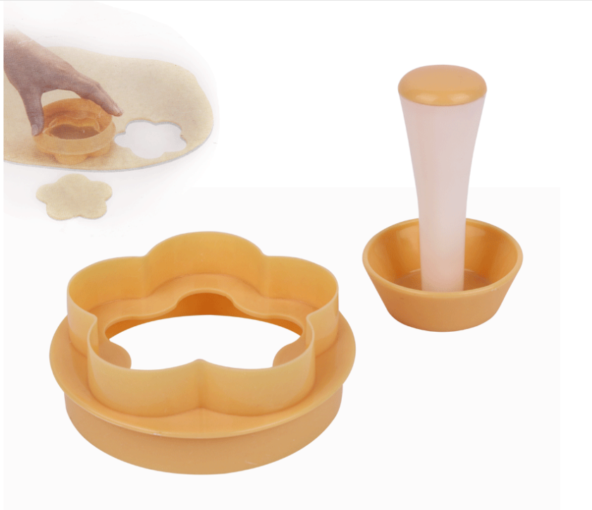 Plastic Pastry Tamper Tart Shell Molds Cake Cutter Flower