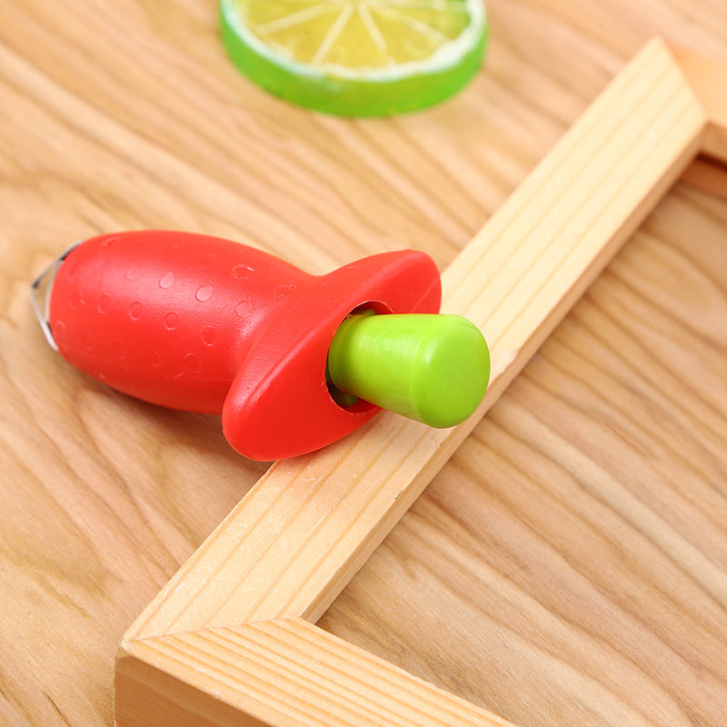 Strawberry Stem Remover Metal Plastic Fruit Leaf Remover Tomato Stalks