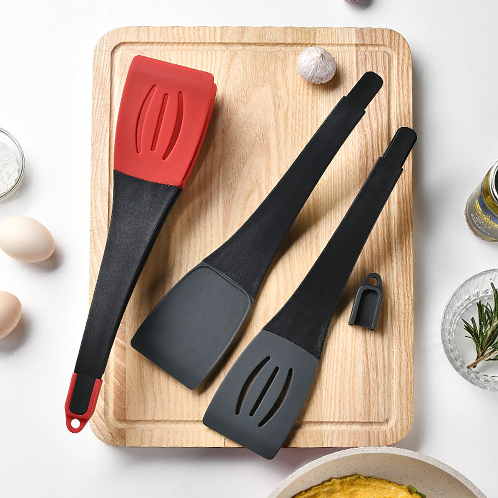 3 In 1 Frying Spatula Clip Silicone Food Clip Frying Steak