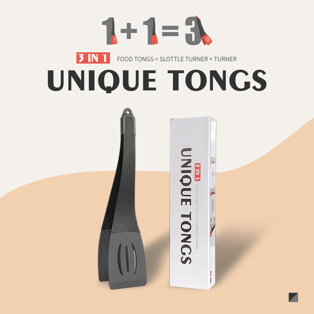 3 In 1 Frying Spatula Clip Silicone Food Clip Frying Steak