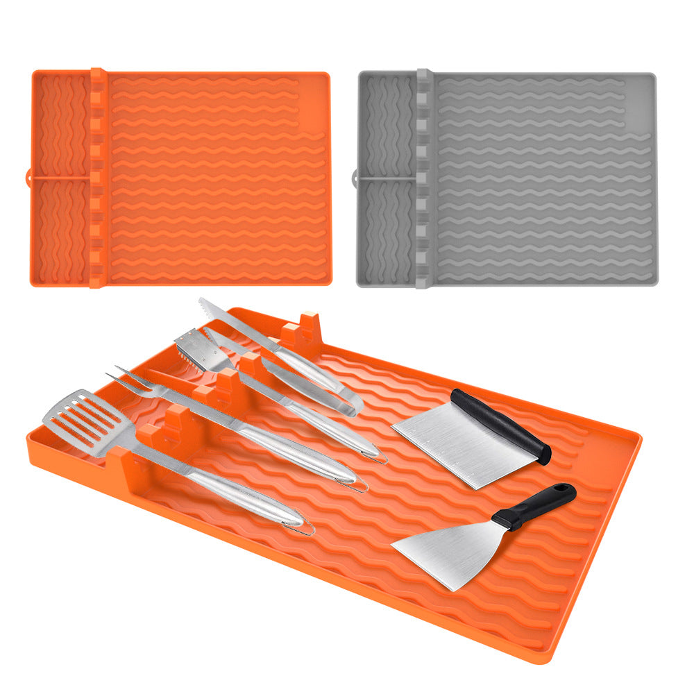 Oven Silicone Baking Tray Dustproof Cleaning Pad Barbecue