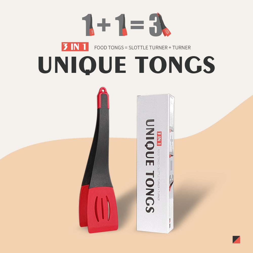 3 In 1 Frying Spatula Clip Silicone Food Clip Frying Steak