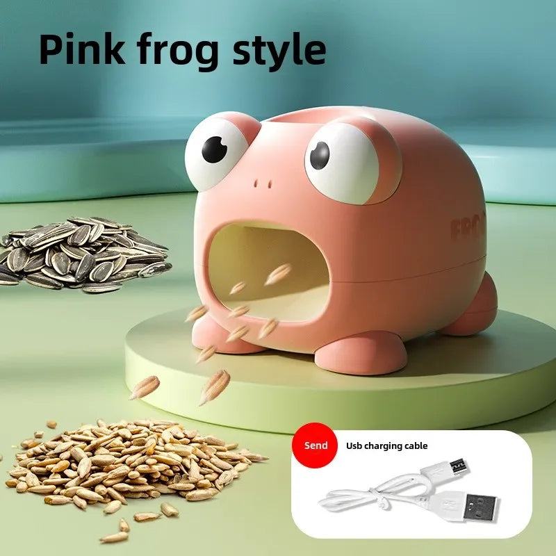 Rechargeable creative Frog Shaped Automatic Seed Sheller
