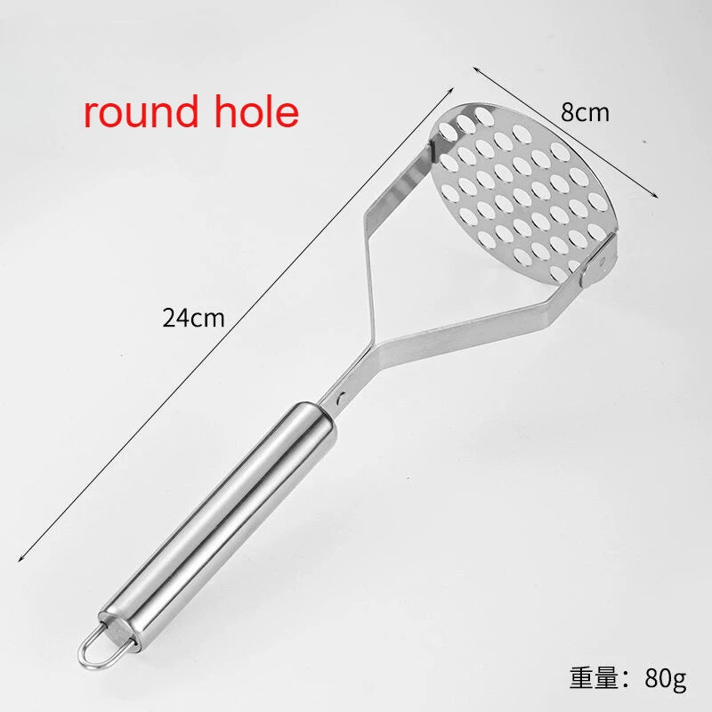 Stainless Steel Potato Masher Home Vegetable Press Mesh