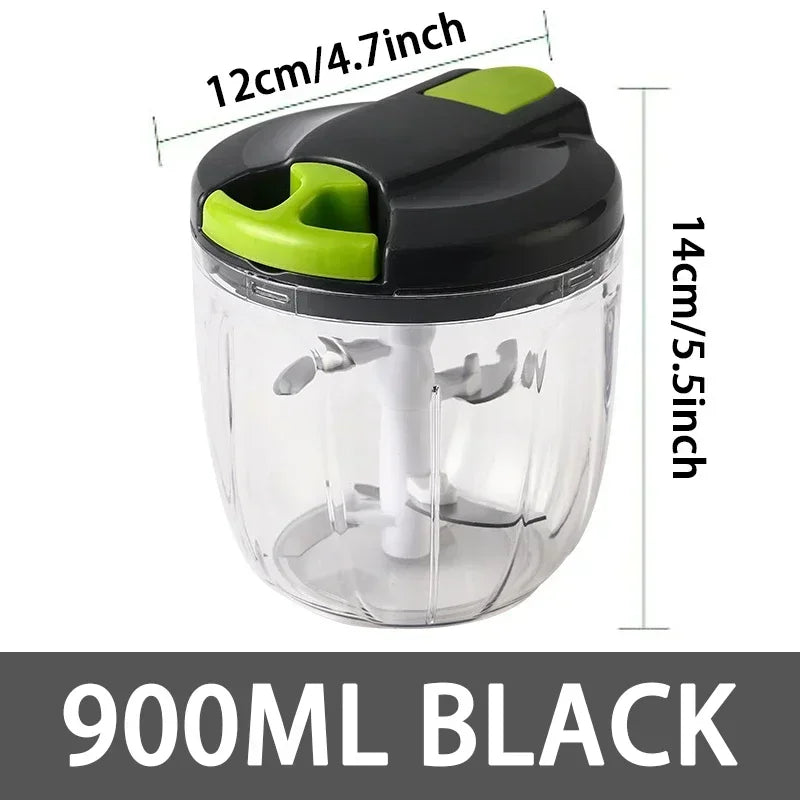 Multi Meat Mincer Garlic Chopper Onion Cutter Rotate Kitchen Cooking Accessories