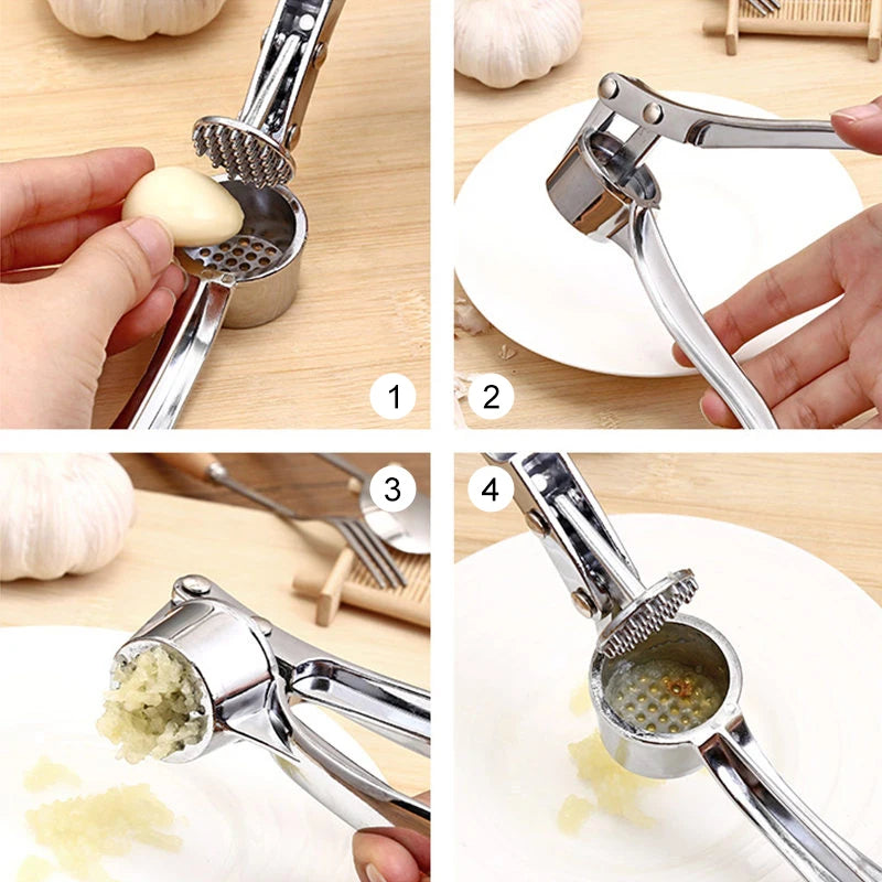 Imitating Stainless Steel Garlic Press Crusher Kitchen Cooking