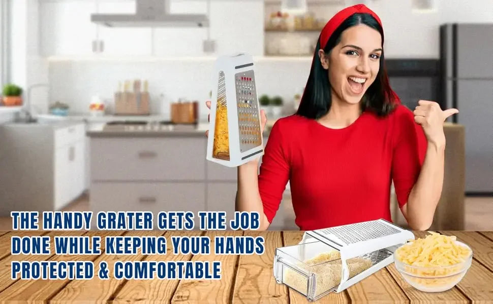 Cheese Grater with Container for Kitchen Vegetable