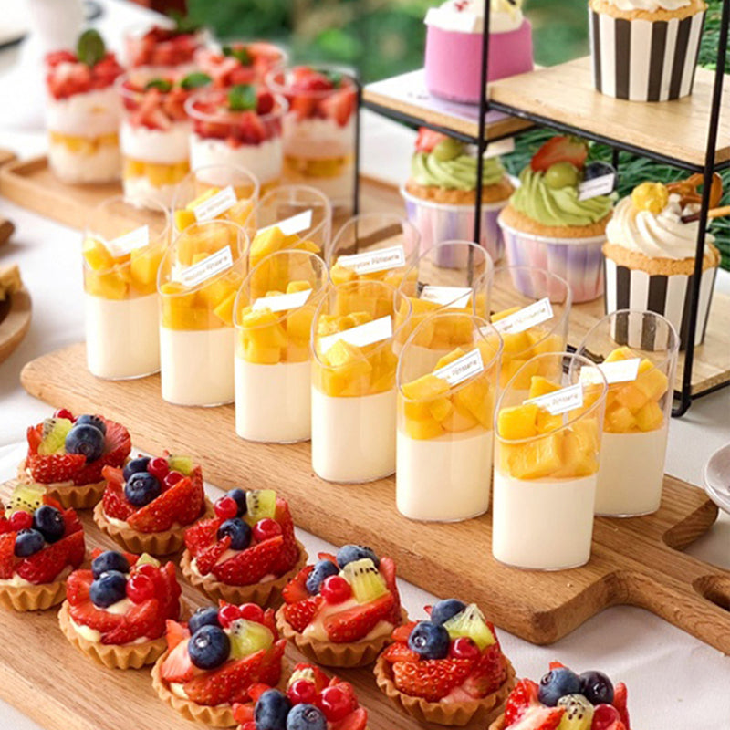 Small Mini Pastry Ice Cream Cup Transparent