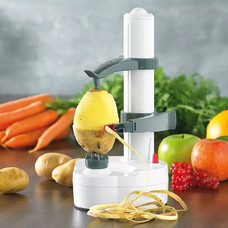 Kitchen Electric Potato Peeler Stainless Steel Automatic Rotating Fruits
