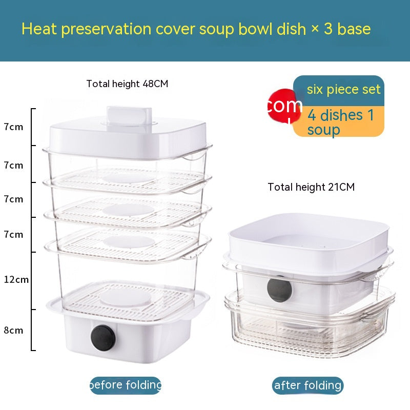 Multi-layer Dish Cover Heat Preservation Kitchen Cover Dining Table