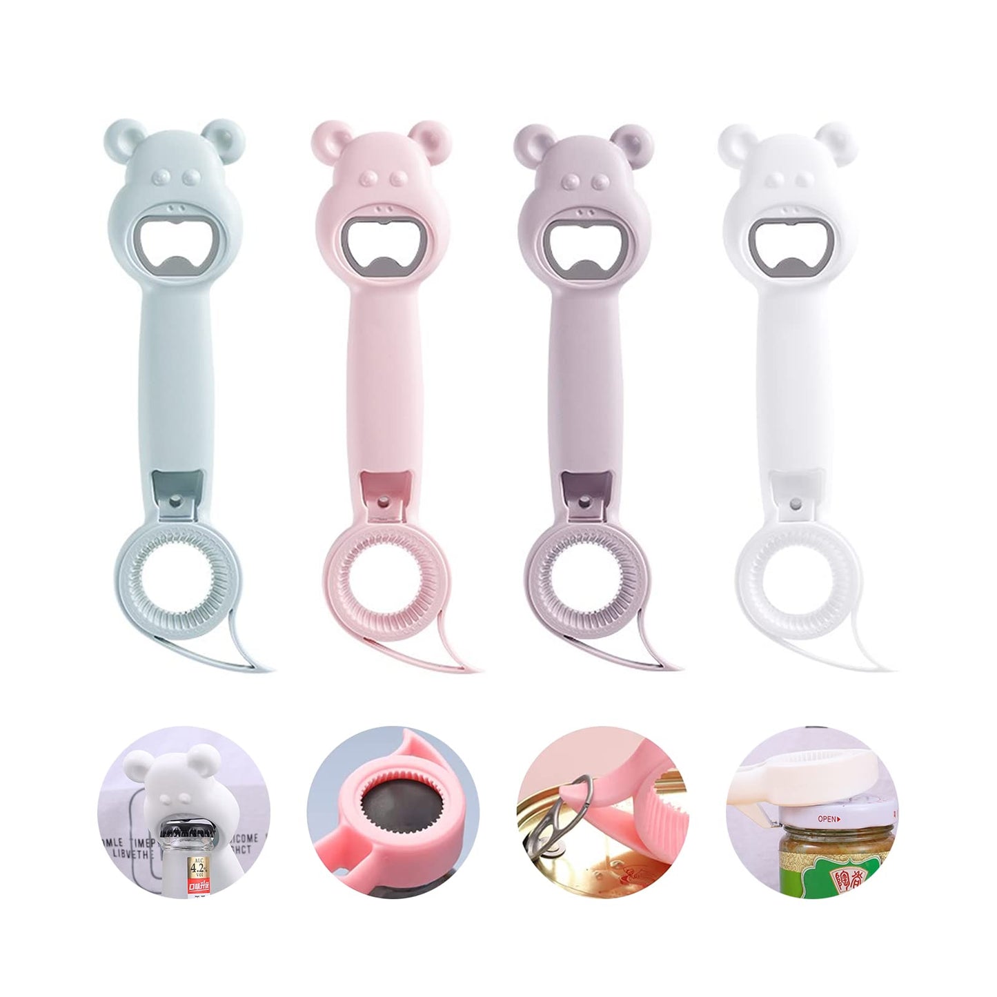 4 In 1 Multifunctional Topless Can Opener Kitchen Gadget Bar Tool Accessories