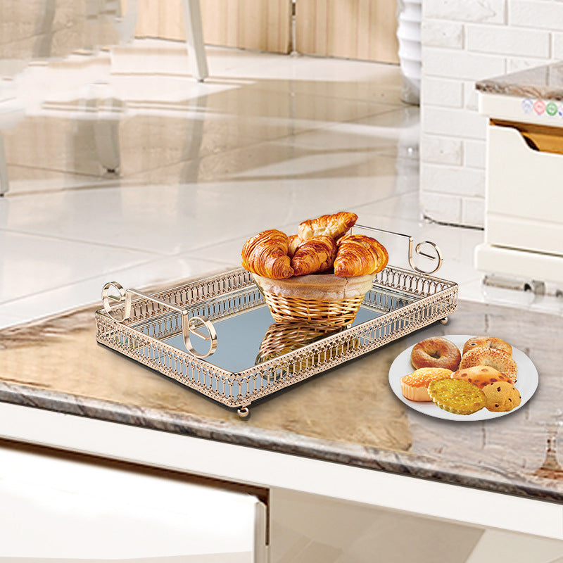 Decorative Ornaments Rectangular Fruit Pastry Tray