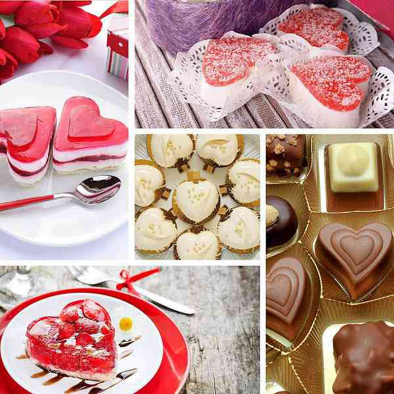 Heart-Shaped Tart Circle Perforated Pastry Bake