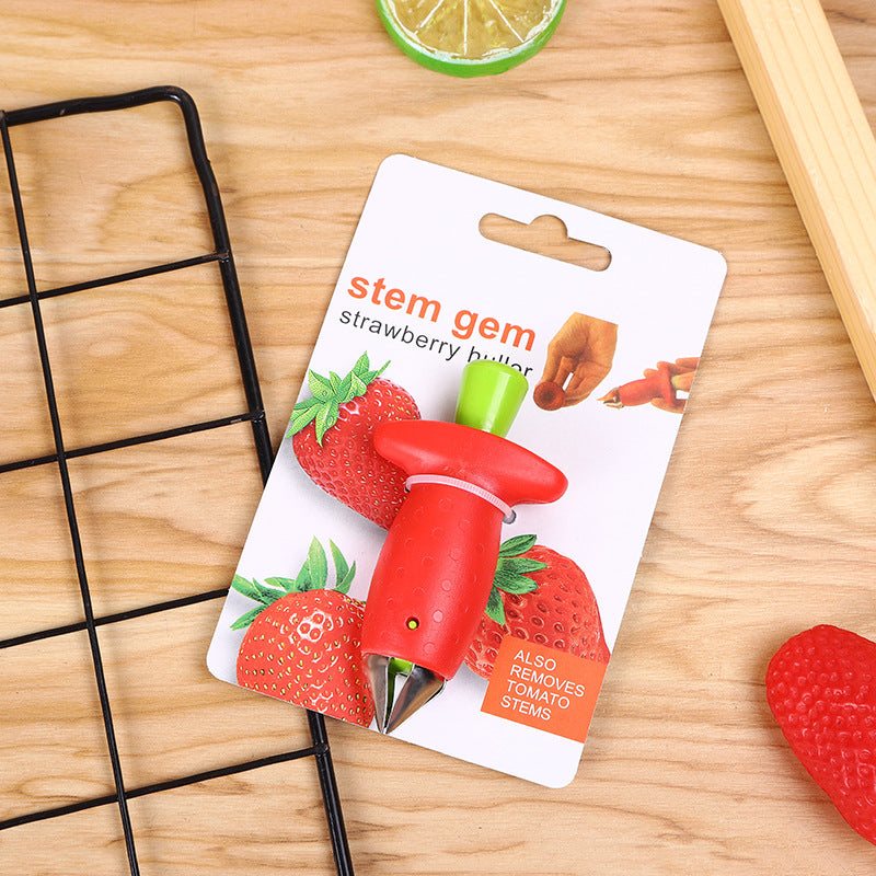Strawberry Stem Remover Metal Plastic Fruit Leaf Remover Tomato Stalks