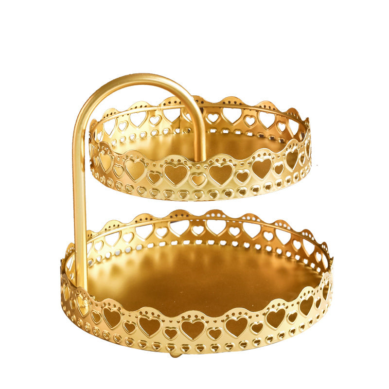 Pastry Tray Storage Tray Double Layer Creative Personality Fashion Living Room Household