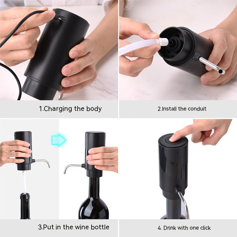 Electric Wine Aerator And Decanter Pump Dispenser Wine Decanter