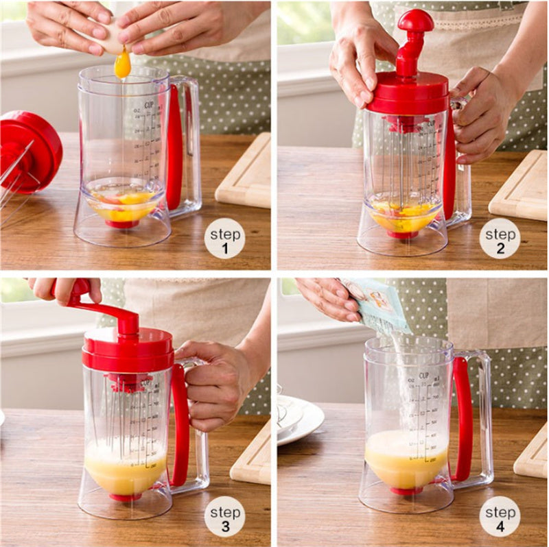 1Pc Baking Pastry Manual Pancake Mixer Machine Cupcake Funnel Batter