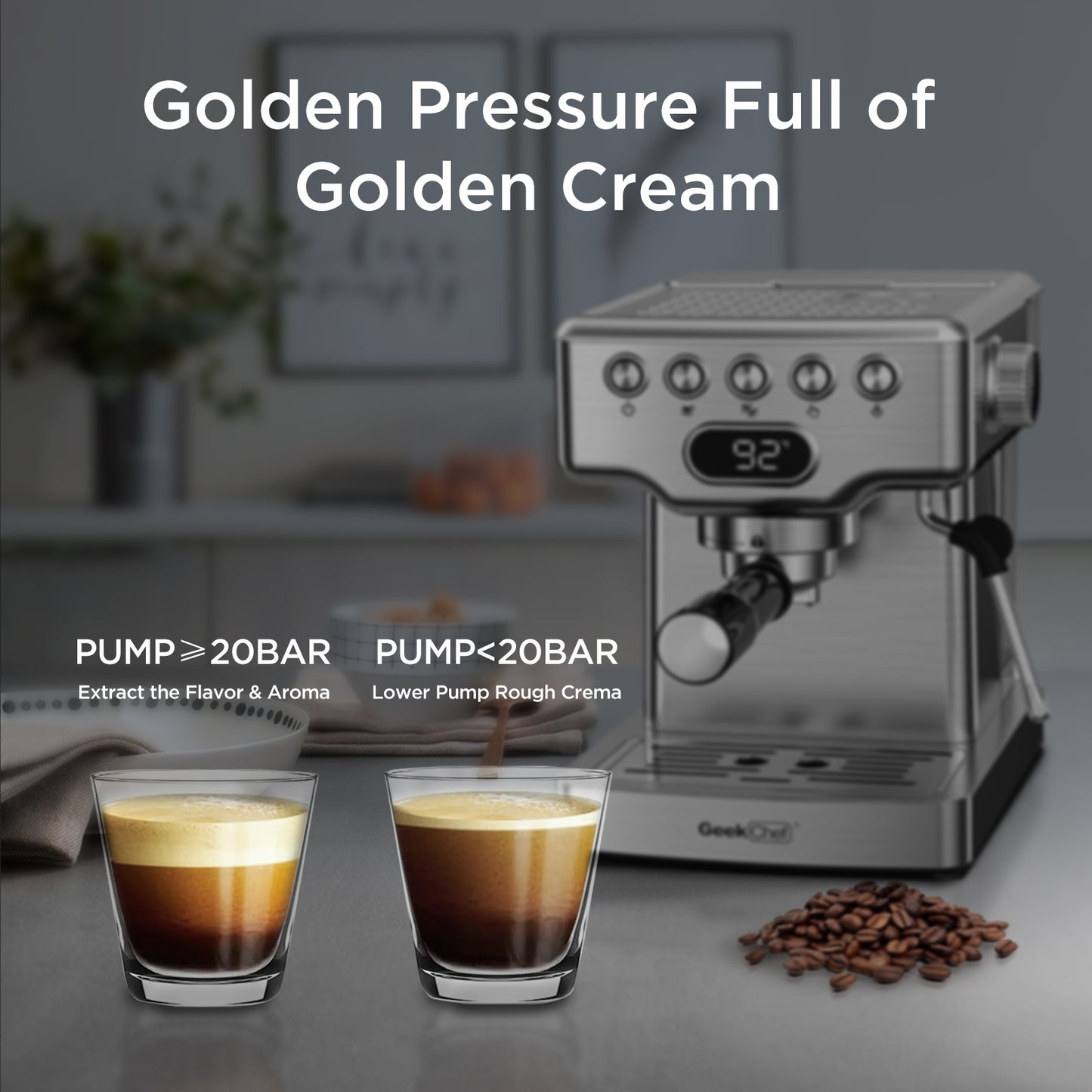 Bar Espresso Machine With Milk Frother