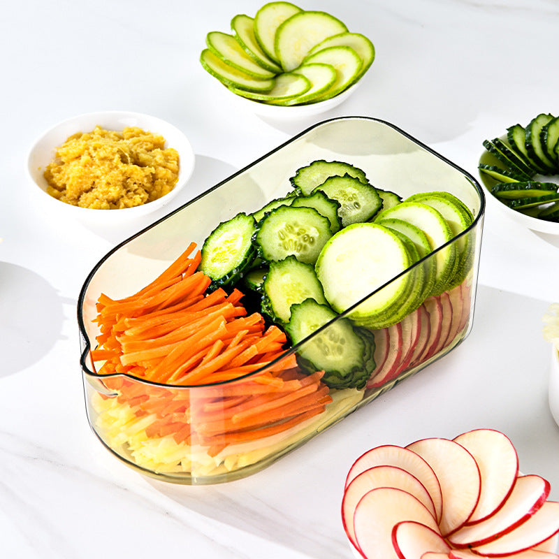 Multifunction Transparent Vegetable Cutter Steel Blade Potato Slicer