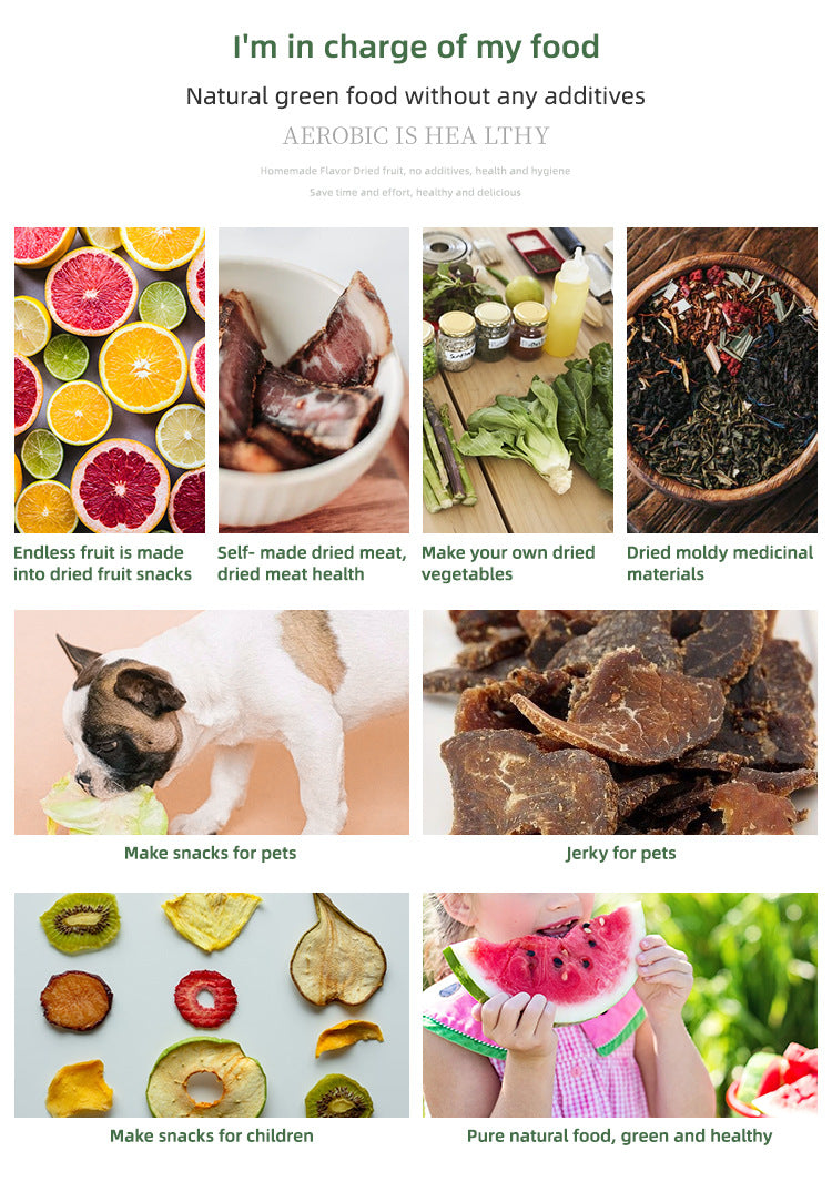 Square Fruit Dryer Household Food Dehydrated Pet Food Air Dryer