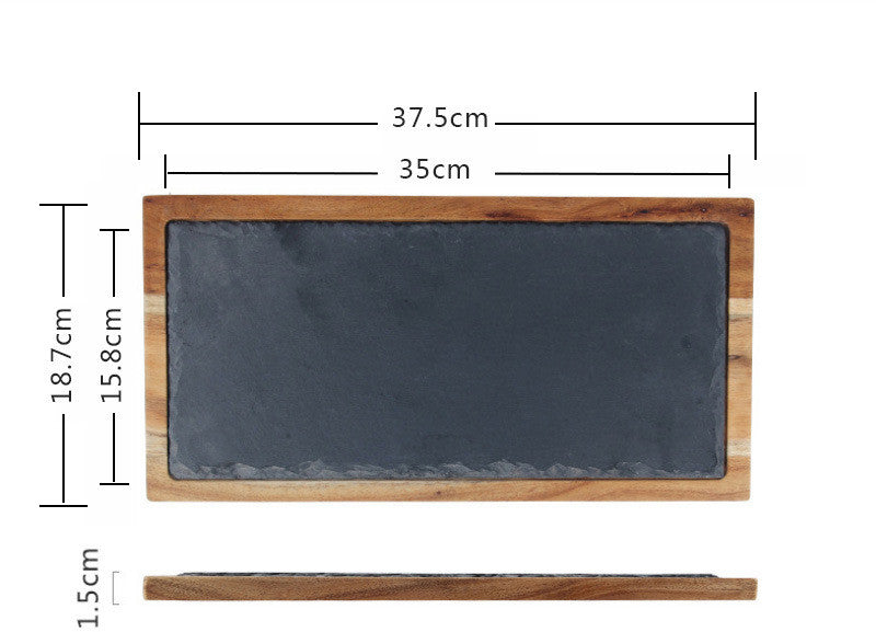 Rectangular Sushi Pastry Dessert Western Steak Plate
