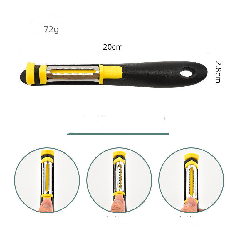 Multifunctional Peeling Knife Stainless Steel Kitchen Fruit Peeler