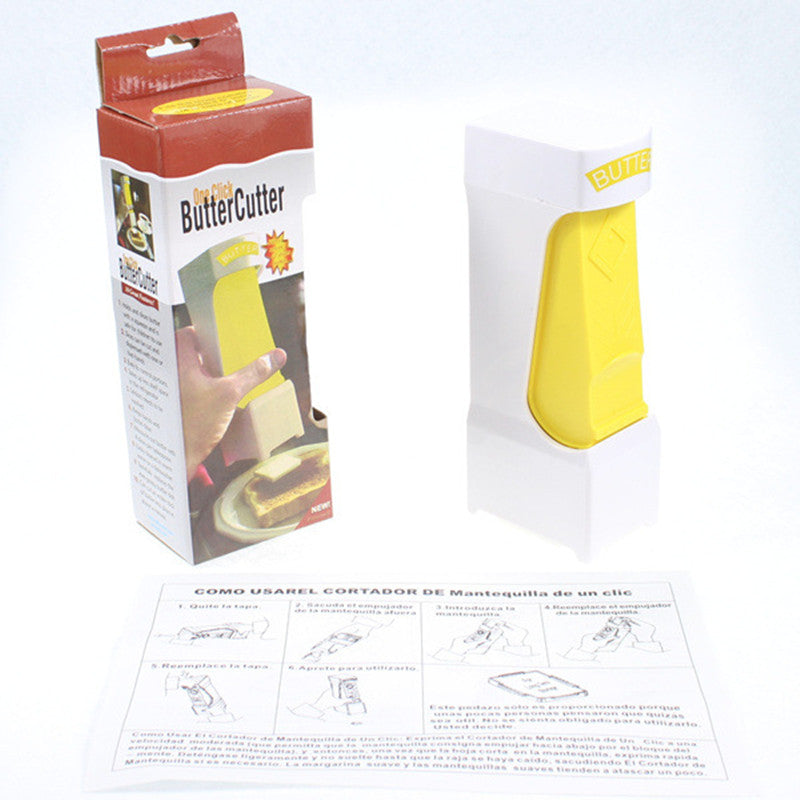 Stick Butter Cutter Cheese Slicer One-Button Dispenser For Cutting Butter