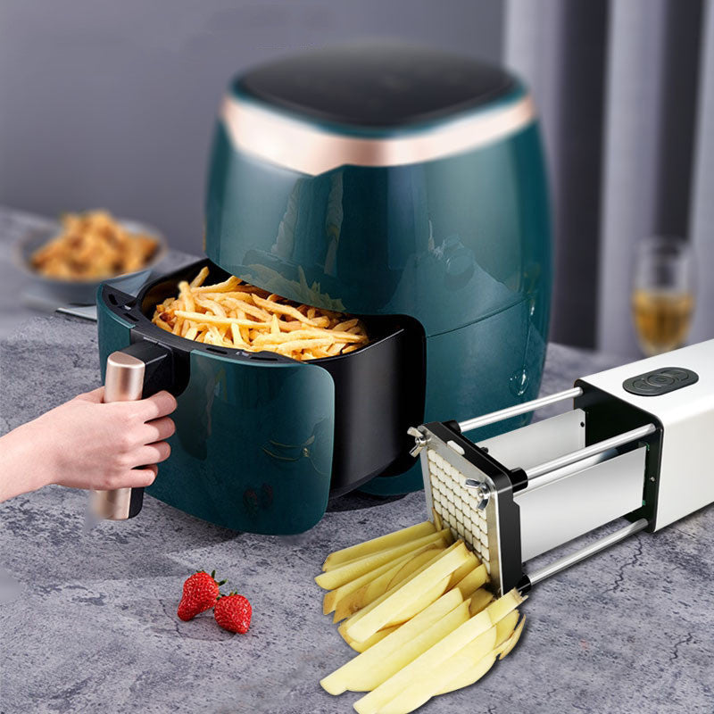 Kitchen Gadget Electric French Fry Cutter With Blades Stainless Steel