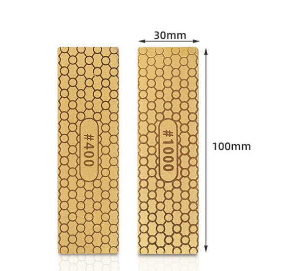 Lightweight And Easy To Carry Small Double-sided Titanium-plated Sharpening Stone