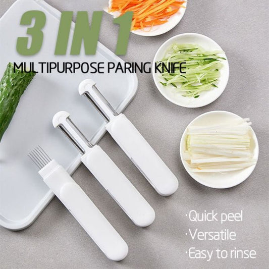 360 Rotating Stainless Steel Peeler 3 In 1 Multifunctional Rotary