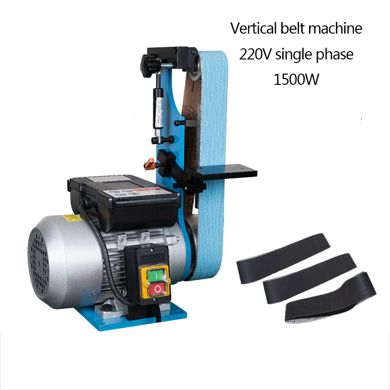 Small Vertical Sanding Belt Machine Electric Burr Woodworking Grinding