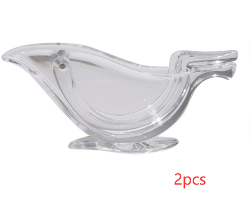Manual Lemon Juicer Transparent Acrylic Elegance Bird Shape