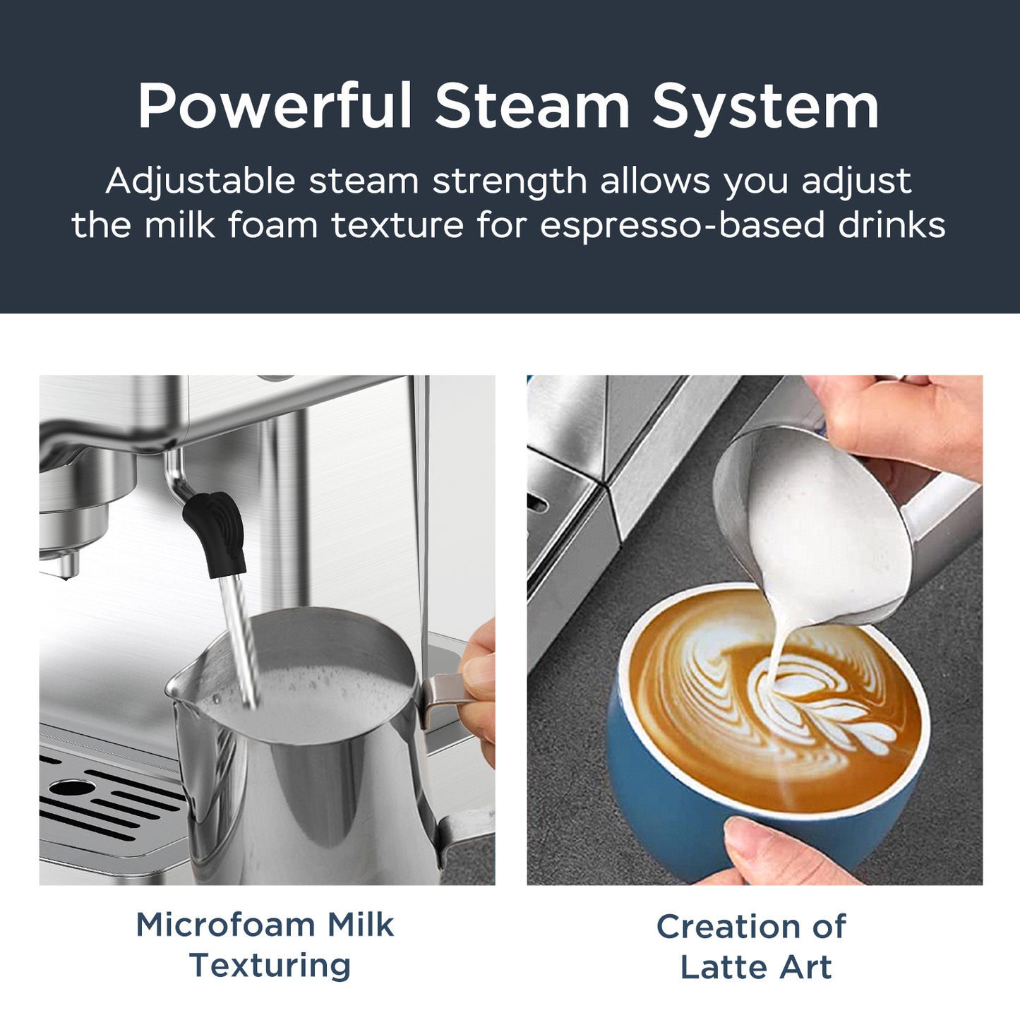 Bar Espresso Machine With Milk Frother