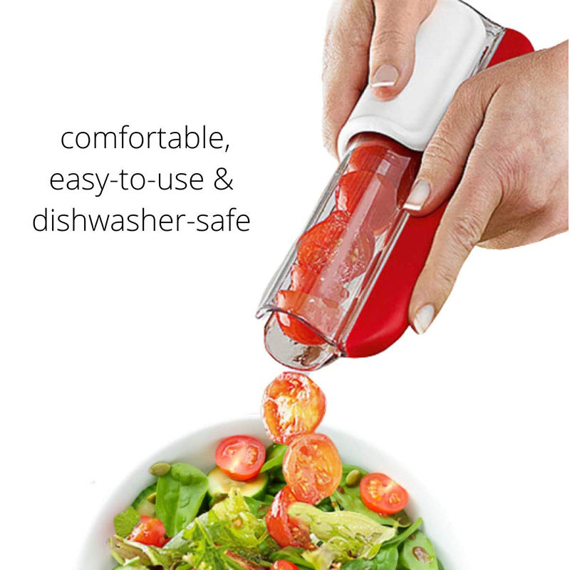 Tomato Chip Slicer Vegetable Fruit Zip Slicer Knife Grape Cutter Chopper