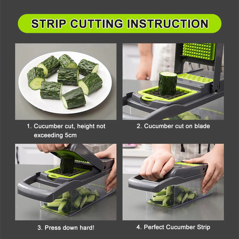 8In1Multifunctional Vegetable Cutter Potato Slicer