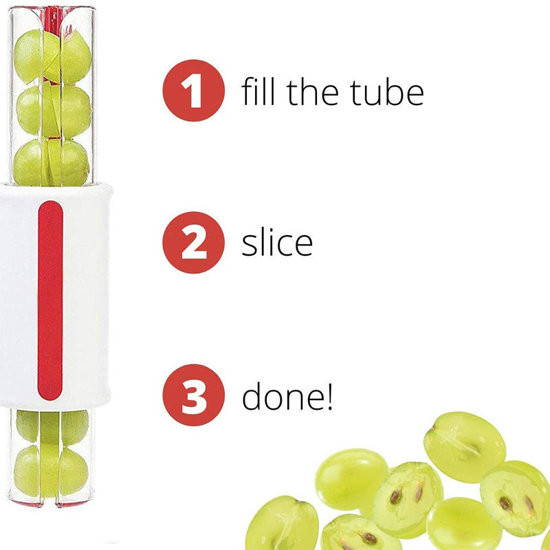 Tomato Chip Slicer Vegetable Fruit Zip Slicer Knife Grape Cutter Chopper