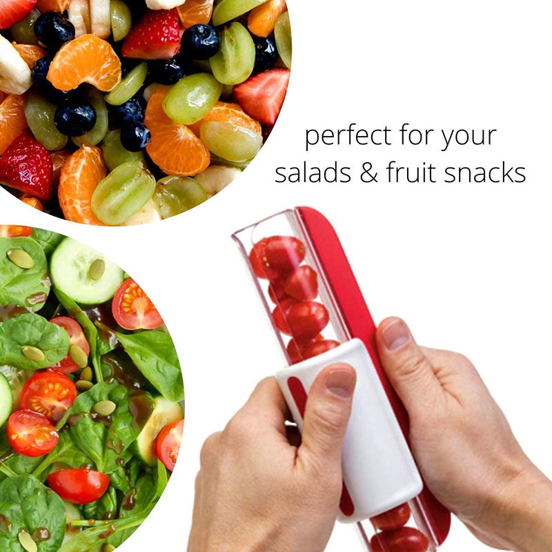 Tomato Chip Slicer Vegetable Fruit Zip Slicer Knife Grape Cutter Chopper