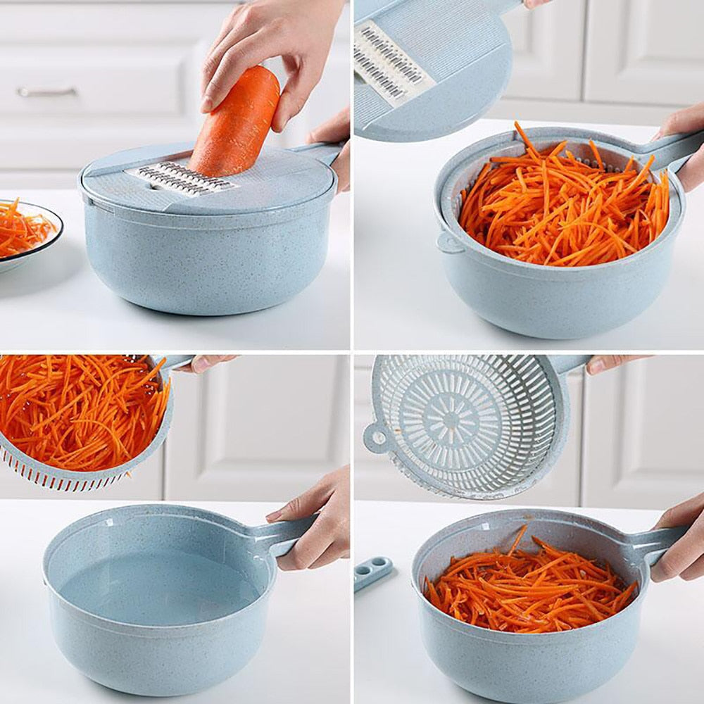 8 in 1 Slicer Vegetable Slicer Potato Peeler Onion Grater