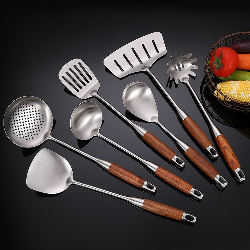 Wooden Handle Cooking Utensil Spatula
