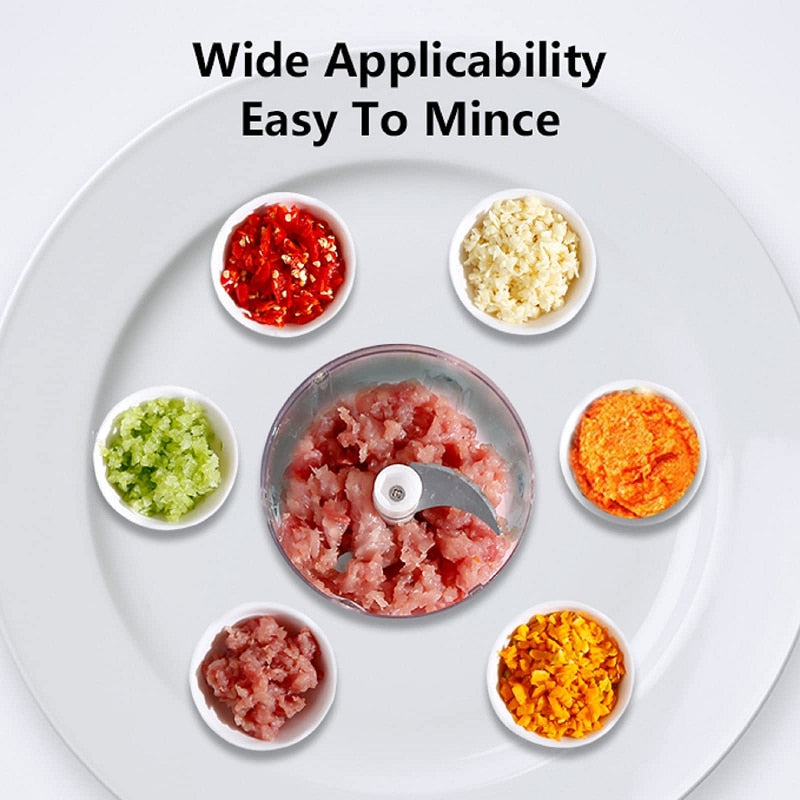 Electric Garlic Masher Sturdy Durable Mini Chopper